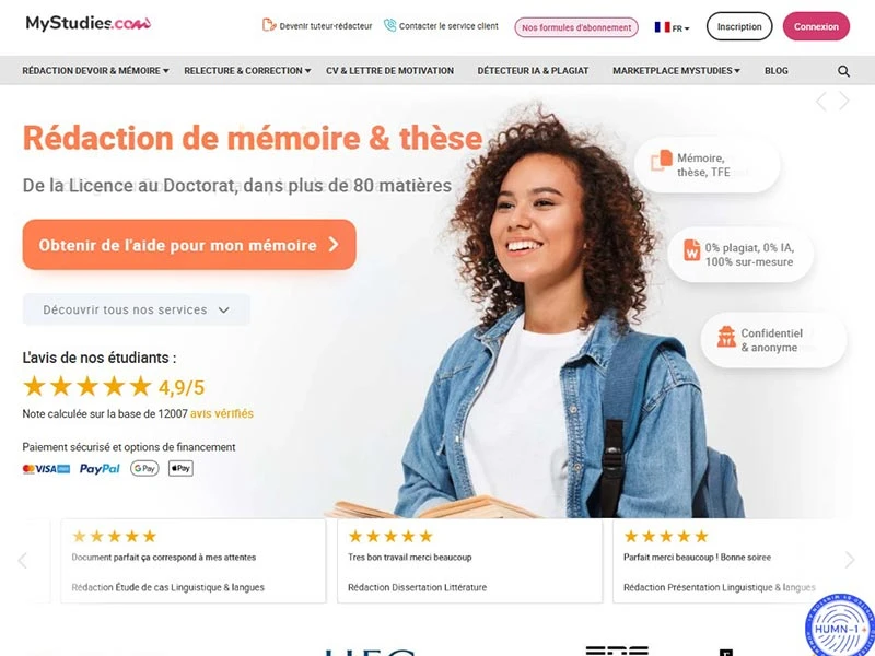 Aide aux études et correction en ligne avec des tuteurs