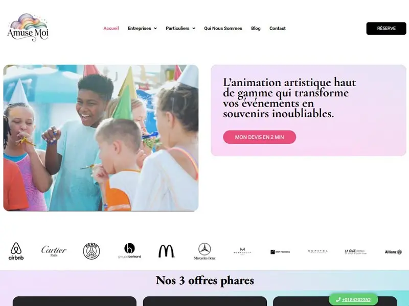 Amuse-Moi, spécialiste de l'animation enfants en IDF