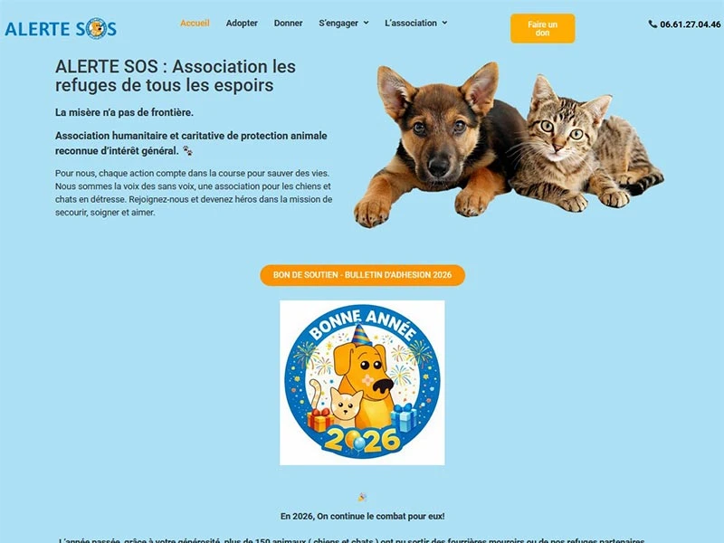 Association Alerte SOS, chiens et chats à adopter