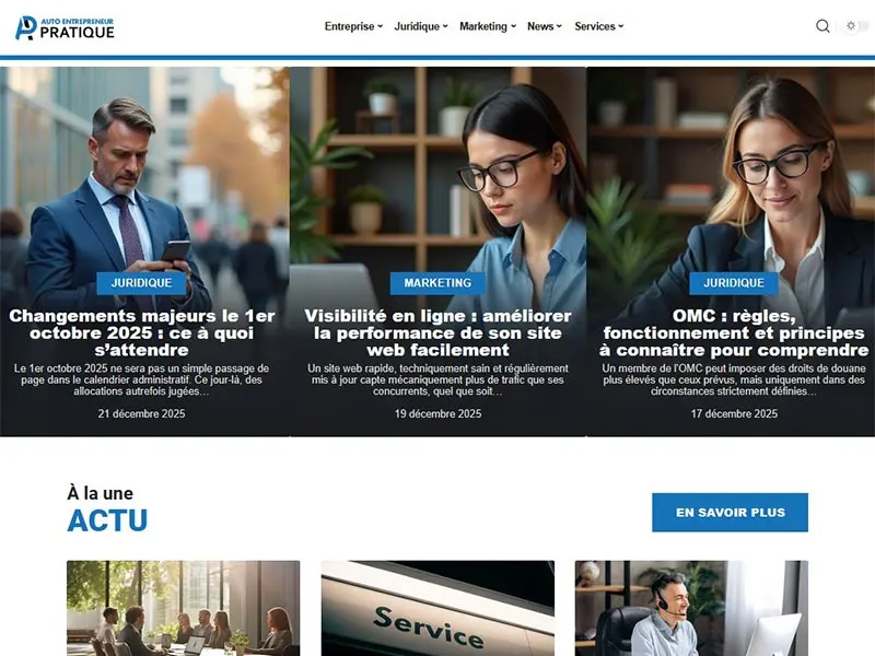 Autoentrepreneur en pratique