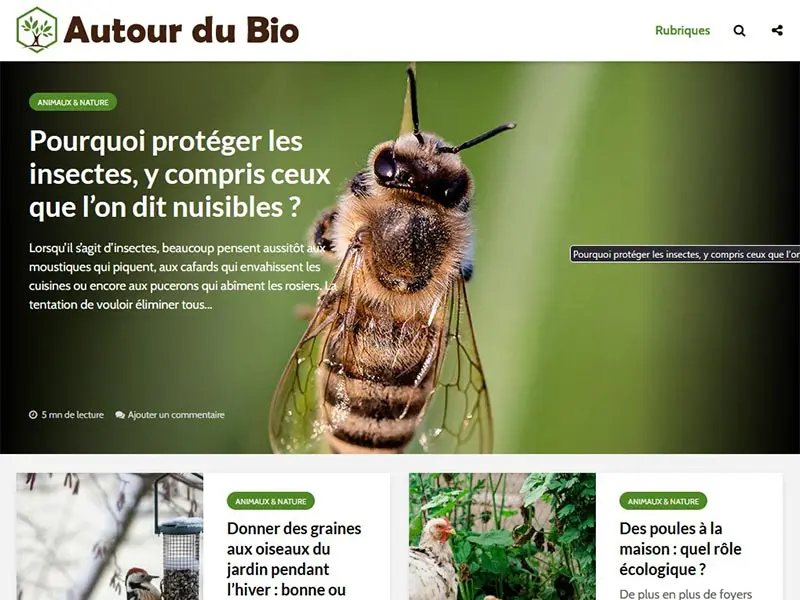 Autour du Bio, environnement et commerce equitable