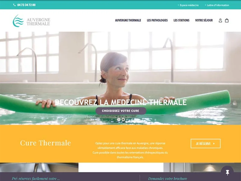 Auvergne Thermale, cures thermales et thermes d'Auvergne
