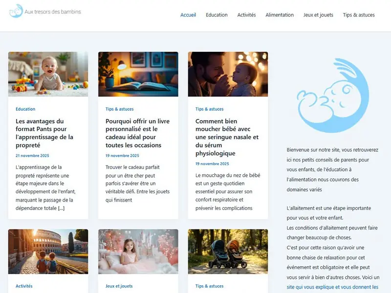 Aux trésors des bambins : produits, puériculture