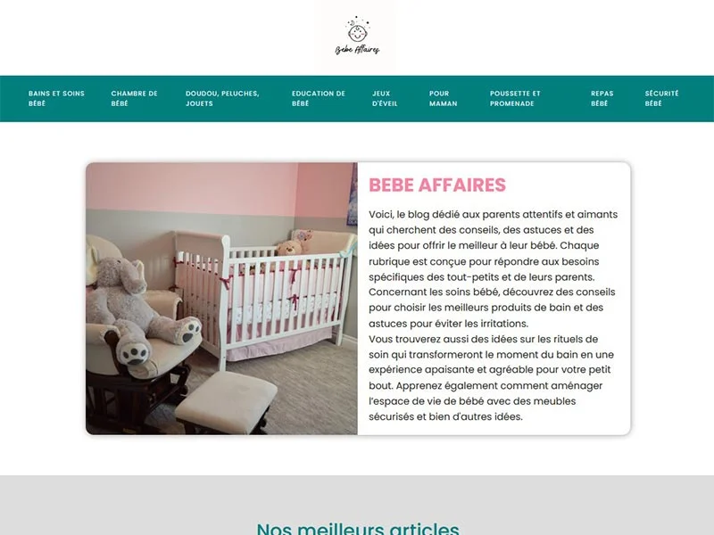 Bébé Affaires, puériculture et vêtements pour bébé