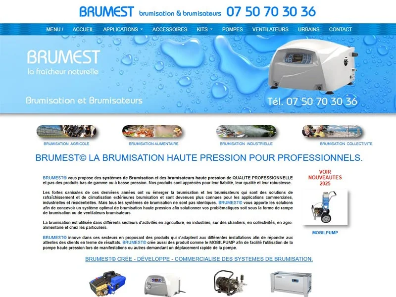 Brumest, systemes de brumisation et brumisateur