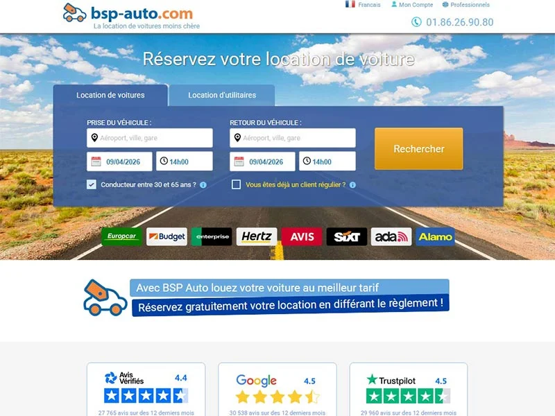 BSP Auto : Spécialiste dans la location de voitures à prix abordables