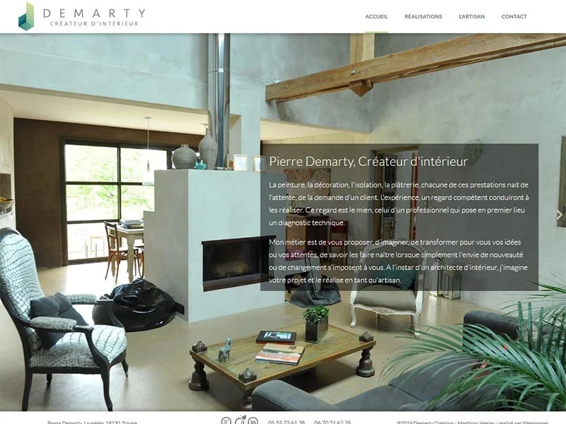 Demarty : Création d'intérieur, peinture et platrerie