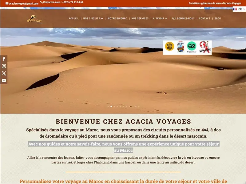 Desert Maroc, circuit, trekking, excursion et randonnée