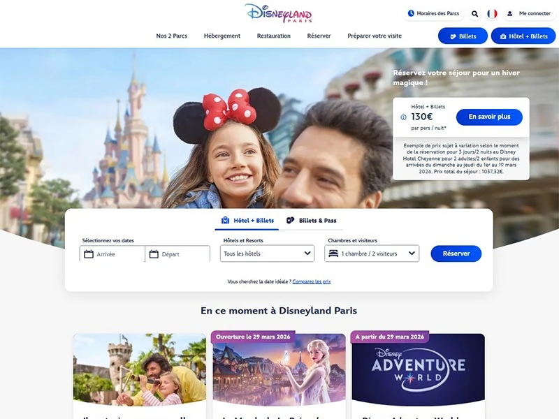 Disneyland Paris, un séjour de rêve en quelques clics