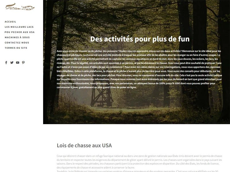 Esprit sauvage : Voyages de chasse et de pêche