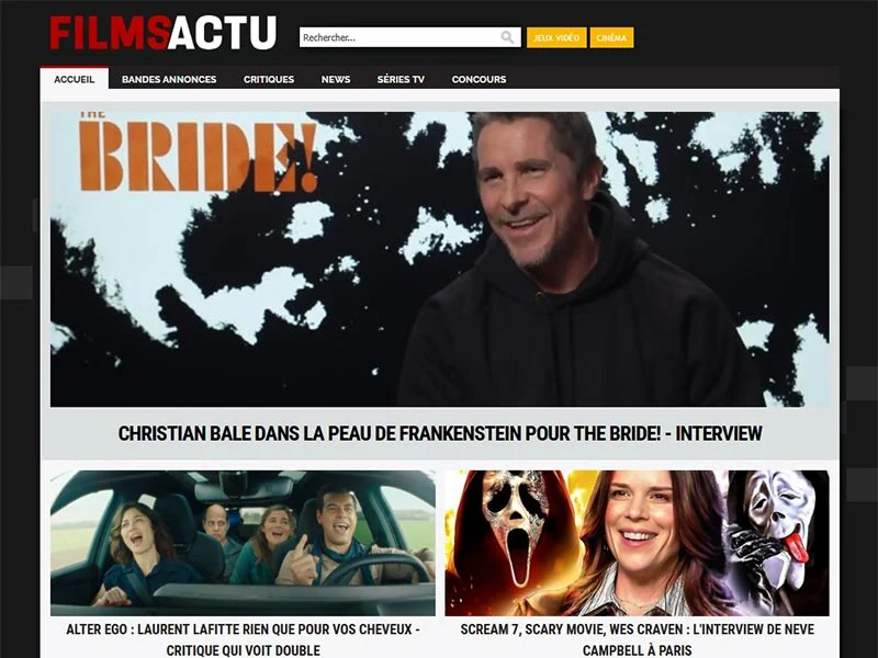 Filmsactu, toute l'actualité du cinéma