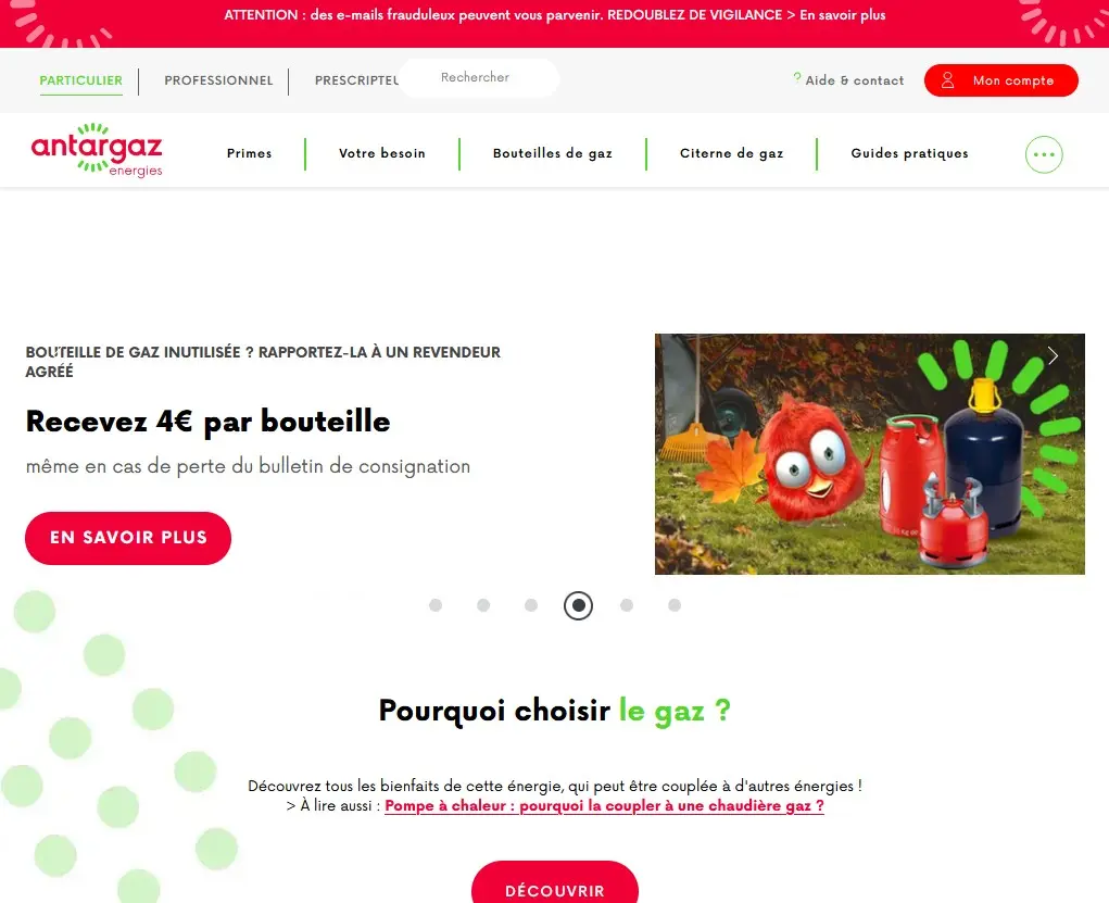 Gaz naturel antargaz pros et particuliers