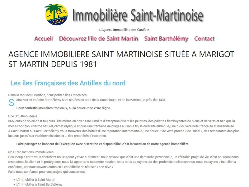 Immobilière Saint-Martinoise: agence immobilière à Saint-Martin