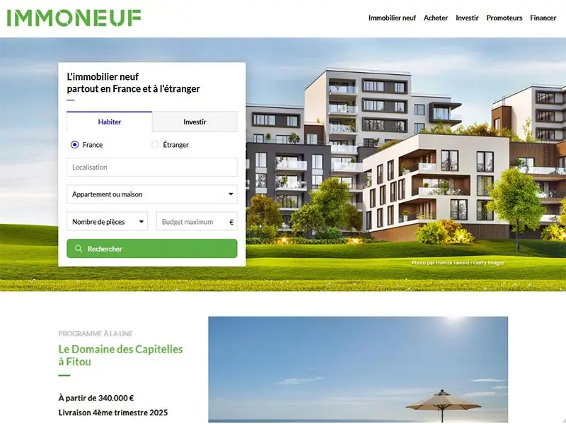 Immoneuf, guide de l'immobilier neuf