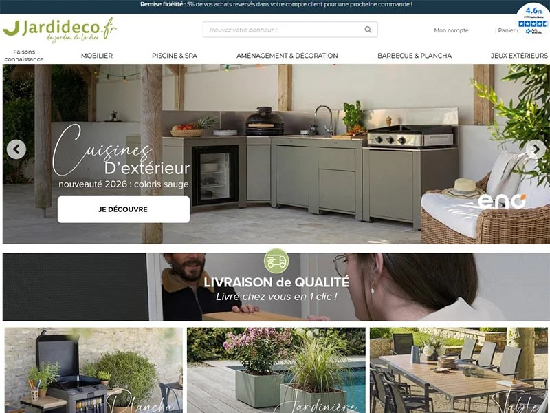 Jardidéco : Piscines, barbecues, abris de jardin, jardinage