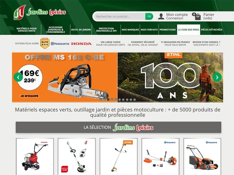 Jardins Loisirs : Outils de jardinage et espaces verts