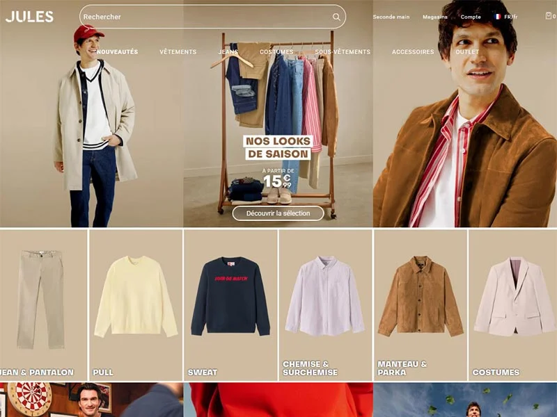 Jules, la mode pour les hommes