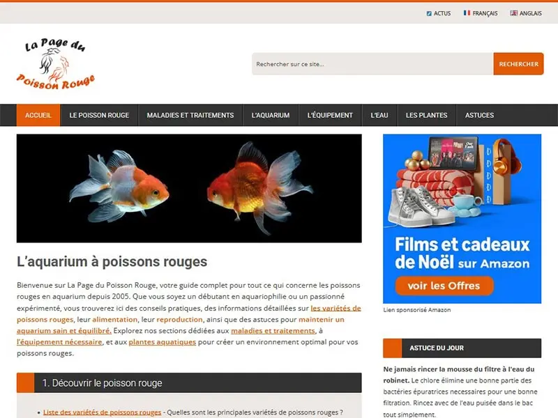 La Page du Poisson Rouge