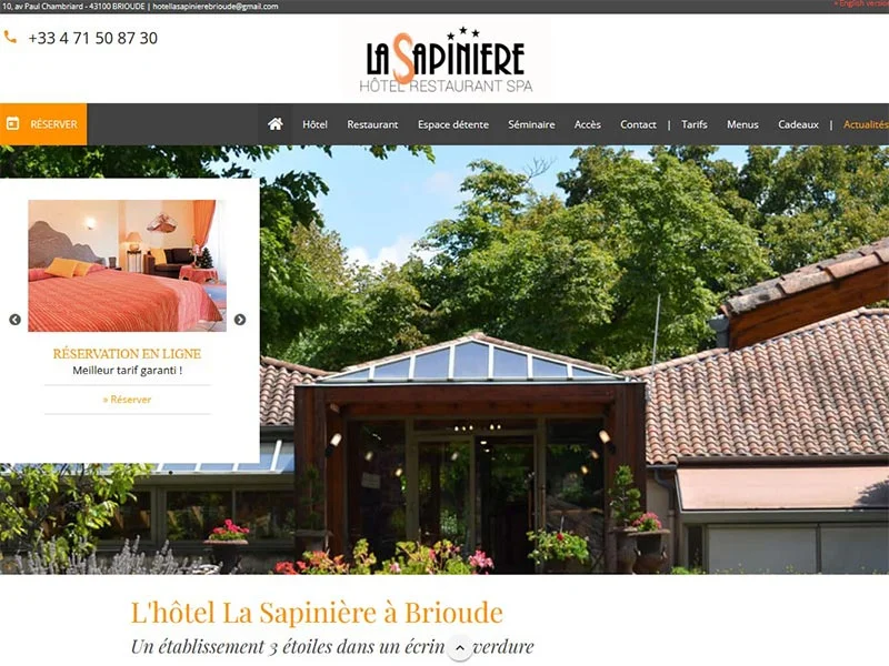 La Sapinière : Hôtel de charme en Auvergne