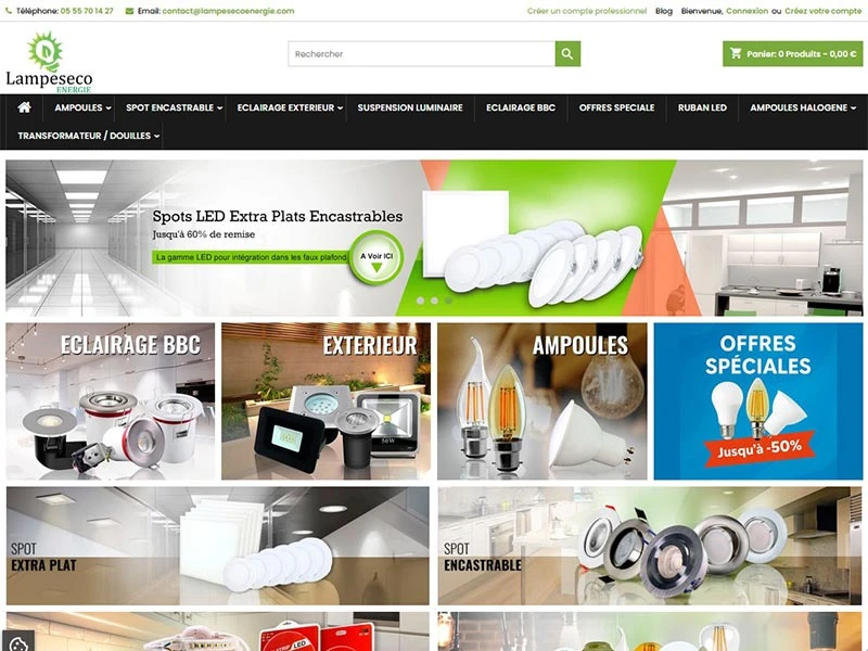 Lampesecoenergie, ampoules à économie d'énergie