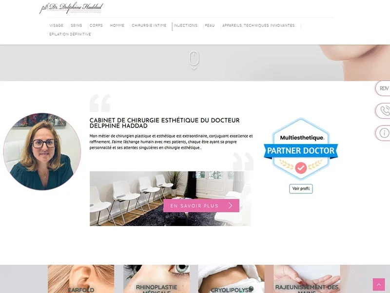 Le chirurgien esthetique, Dr Delphine HADDAD