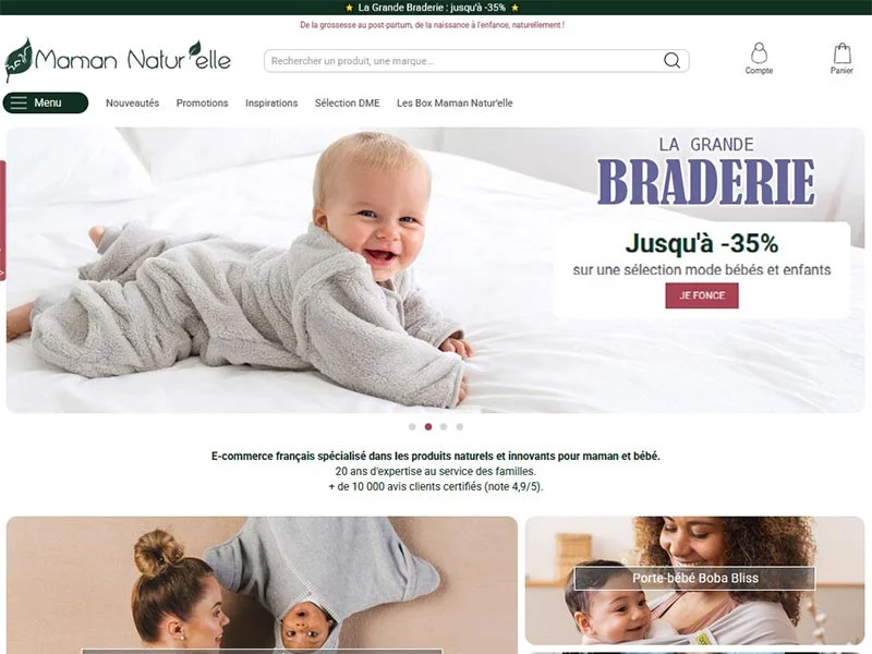 Maman Natur'elle, produits naturels pour mamans et bébés