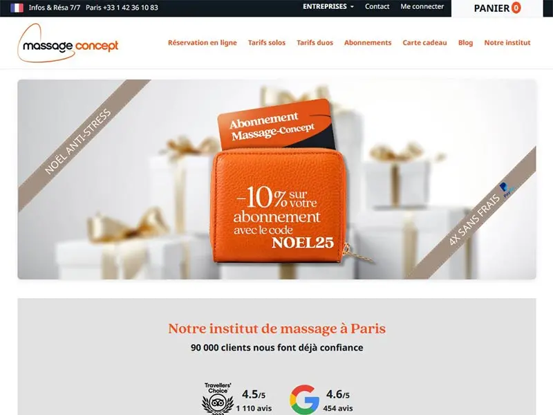 Massage Concept, salon de massage à Paris