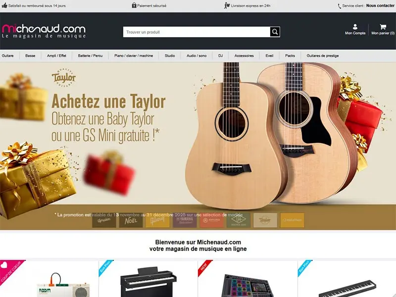 Michenaud, magasin de guitare, batterie, sono, etc...