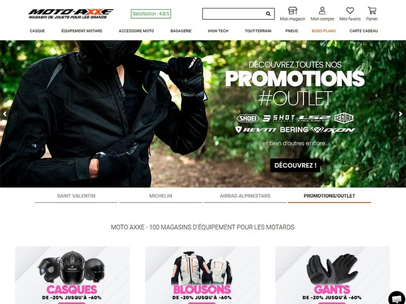 Moto Axxe - Équipement et accessoires moto en ligne