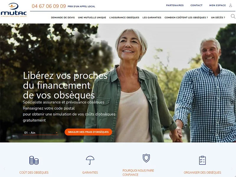 Mutac, mutuelle spécialisée dans l'assistance obsèques