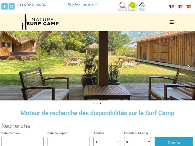 Nature surf camp, ecole de surf