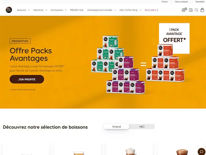 Nescafé Dolce Gusto : Capsules et machines à café