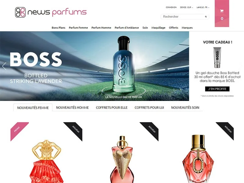 News Parfums : Parfums de marque, cosmétiques et coffrets beauté