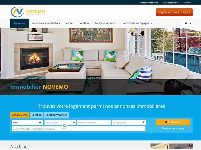 Novemo, annonces immobilières
