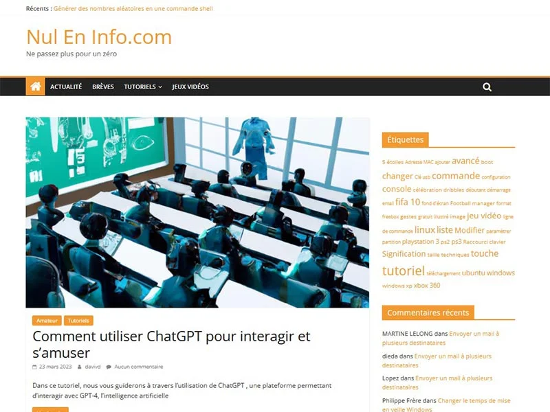 Nul en info.com, ne passez plus pour un zéro