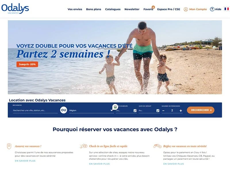 Odalys : Appartements, résidences et villas de vacances