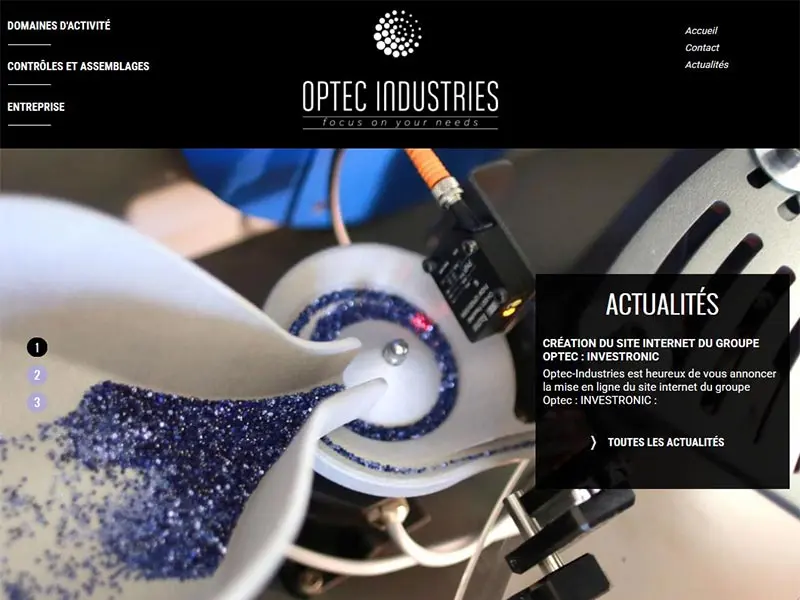 OPTEC Industries, systèmes optiques complets