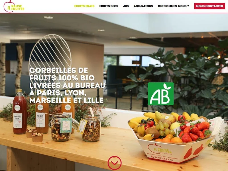 Pause Fruitee, livraison corbeilles de fruits en entreprise