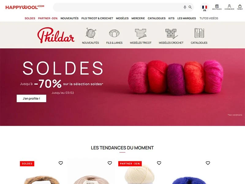 Phildar : laine à tricoter, modèle tricot enfant, layette