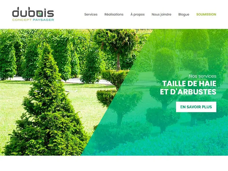 Taille de haie écologique, au nord de Montréal