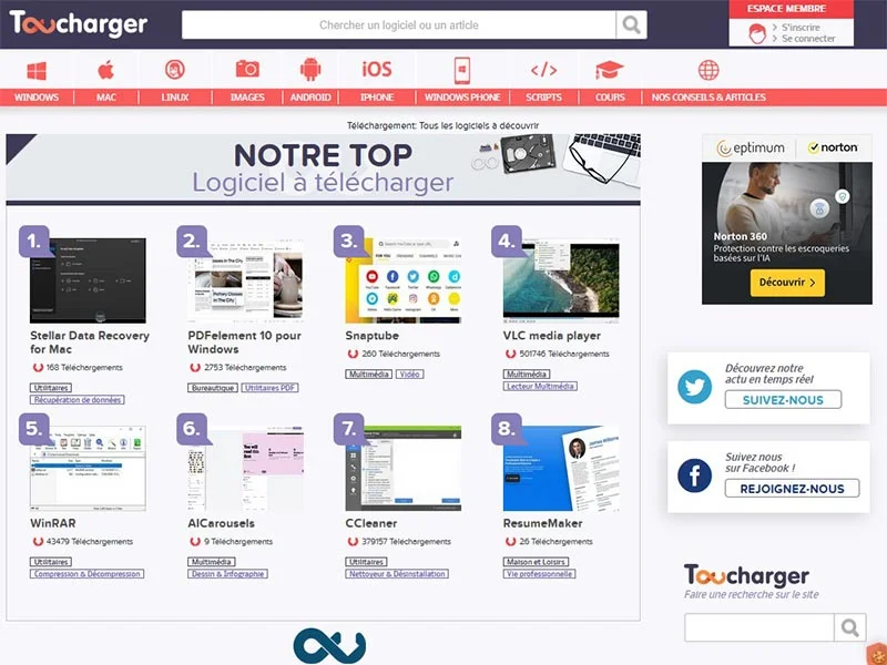 Toocharger.com, télécharger gratuit