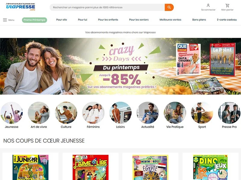 Viapresse : Magazines, journaux, revues