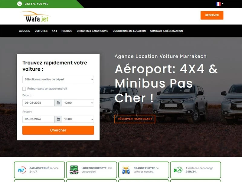 Wafajet, location voiture