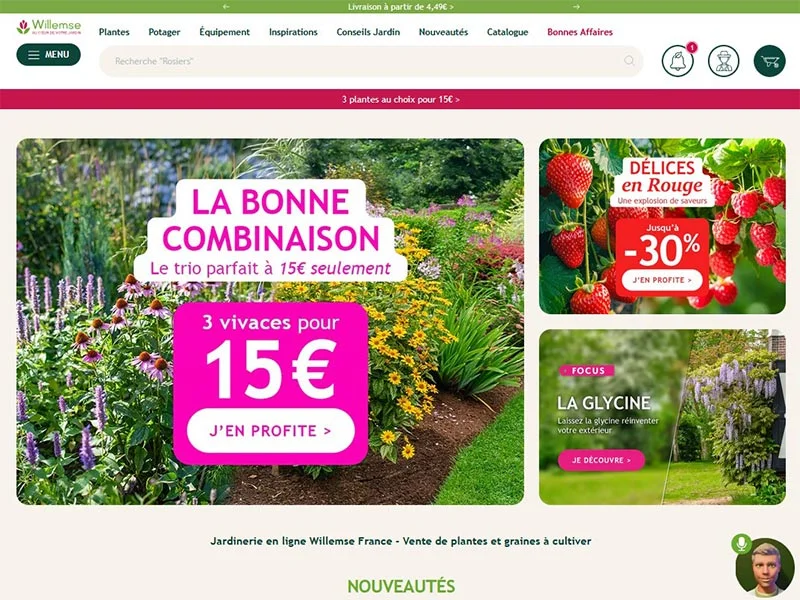 Willemse, plantes pour le jardin