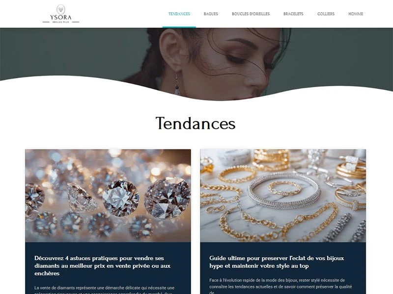 Ysora bijouterie : Bague, bracelet, alliance, collier