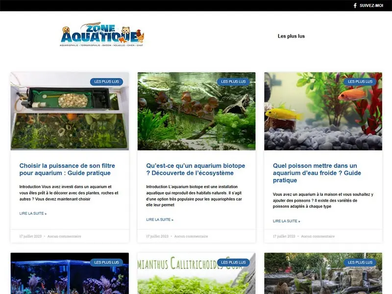 Zone Aquatique, matériel et accessoires aquarium